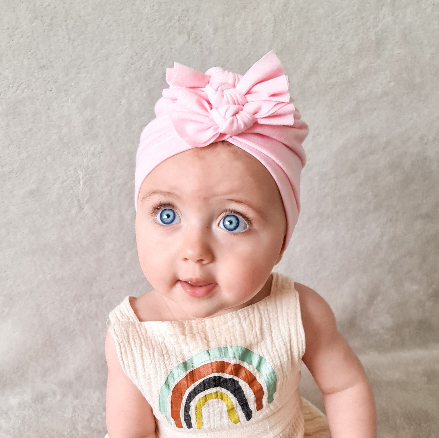 Baby Girl Turban Hat Cinnamon Brown Fashion Turban Knotted Etsy UK