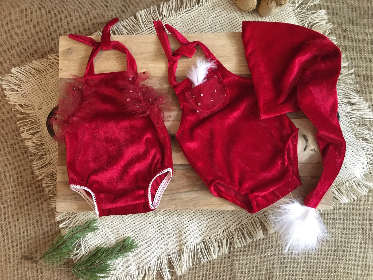 Newborn Twins Christmas Outfit Christmas Newborn Twins Etsy