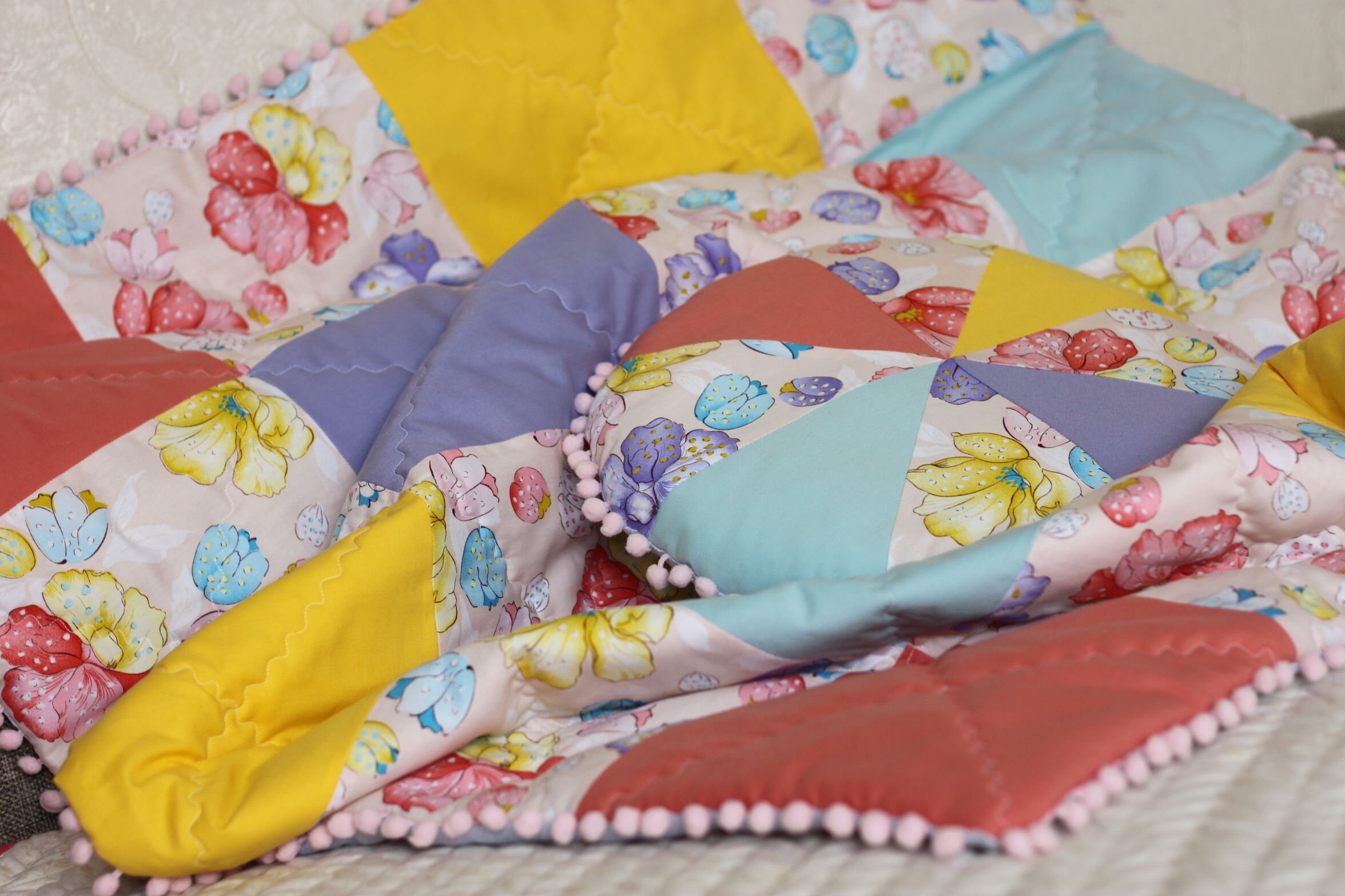 Floral baby blanket handmade baby blanket with pillow for Etsy