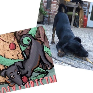 Comic drawing of your dog (Draw my dog) (Zeichne meinen Hund)