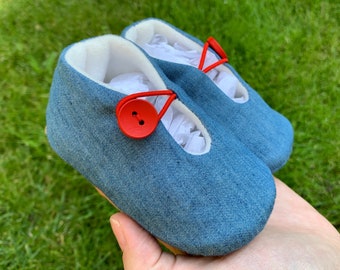 Jean fabric Baby shoes - Several Sizes