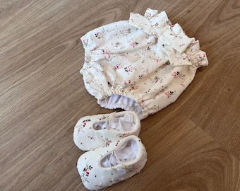 Flowers and plumetti baby shoes - Several Sizes
