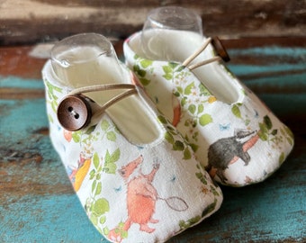 Lente babyschoentjes met bosdieren - Diverse maten