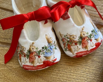 Chaussures de bébé de Noël Peter Rabbit - Différentes tailles