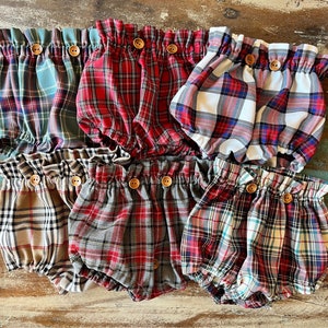 Windelüberhose mit Schottenmuster – Verschiedene Größen und Muster