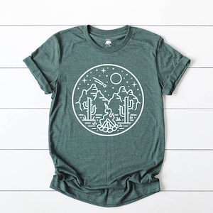 plus size clothing| boho shirt| boho clothing| hippie shirt| nature tshirt| gift for her| outdoorsy| desert night sky| wanderlust| adventure