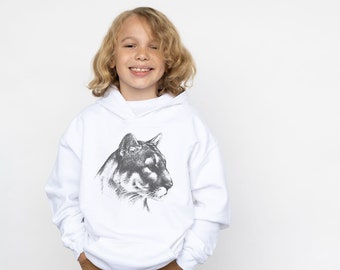 Mountain Lion Hoodies for Kids| Boys Clothing| Girls Clothing| Summer Camp Hoodies| Nature + Animal Clothes| Big Cats Sweatshirt| Panther