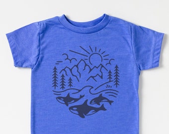 Whale Pod Baby Toddler + Youth Shirts| Team Orca Shirt for kids| Fall Kid Tees| Toddler Girl Clothing| Toddler Boy Clothing