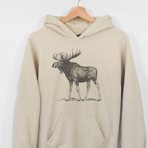 Moose Standing Tall Hoodies for Men and Women Rugged Vintage Hooded Sweatshirt  Moose Gifts for Birthday Nature Hoodies - Etsy