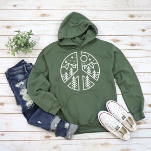 Adventure Hoodie| PNW Hoodie| Plus Size Clothing Available| Unisex Adult Clothing| Adventure Awaits| Outdoorsy| Woodsy| Nature Hoodie