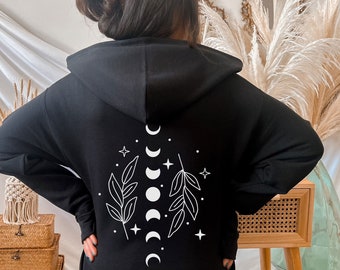 Its Just a Phase Hoodies| Moon phase hoodies| Celestial hoodies| Moon goddess stars and moons