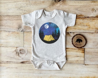 Nature Baby Clothes| Gender Neutral Baby Clothing| Outdoor Baby Apparel| Baby Shower Gift| Woodsy Baby Shower| Camping Baby Shirt| Adventure