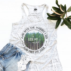 Womens Tank Tops| Plus Size Tank Tops Available| Summer Clothing for Women| Camping Tank Tops| Woodsy Tank Tops| Nature Tank Tops| Boho