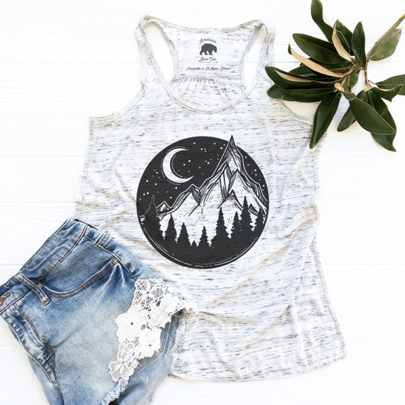 Buy Tank Tops for Women Mountain Tank Tops Plus Clothing Online in India Etsy