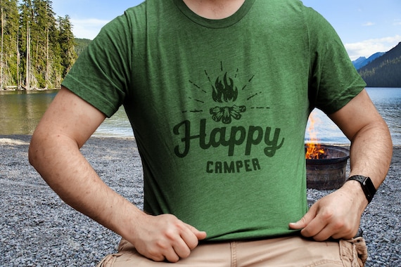 Happy Camper Shirts Adventure Shirt Men Outdoor Gift Men Vintage Camper  Camping Shirt Men Wanderlust Shirt Nature Shirt Gift for Him -  Canada