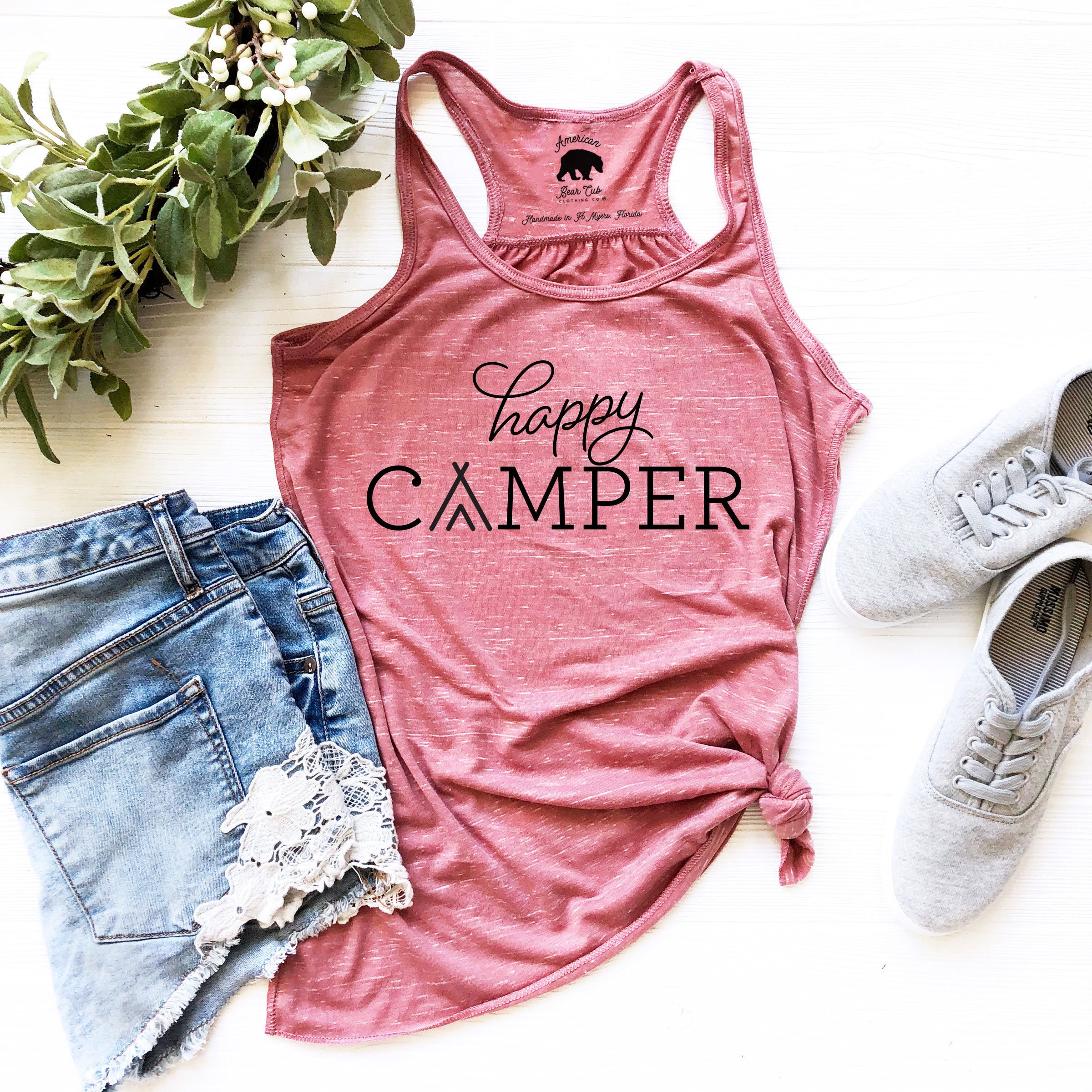 Happy Camper Tank Tops for Women Plus Size Clothing - Etsy