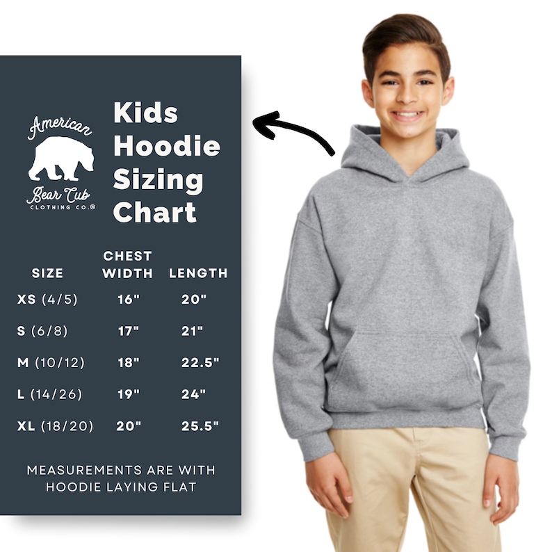 Bear Mountain Kids Hoodie para jóvenes/ Cozy adventure hoodies para invierno/ Ropa de clima frío para niños/ Ropa de naturaleza que es única imagen 4
