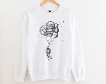Astronaut Sweatshirt | Etsy Astronaut Sweatshirt | Etsy