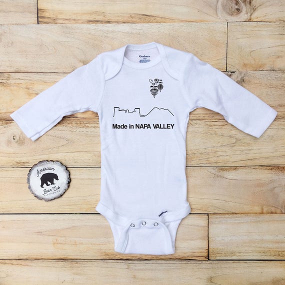 Made In California Bear Baby Onesie Made In California Bear Baby Onesie
