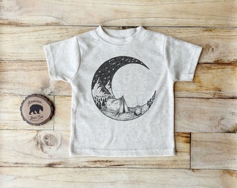 Camping Bonfire Shirt for Kids| Toddler Outdoor Clothes| Space and Galaxy Kids Shirt| Outdoor Gifts for Kids| Camping Baby Shirt