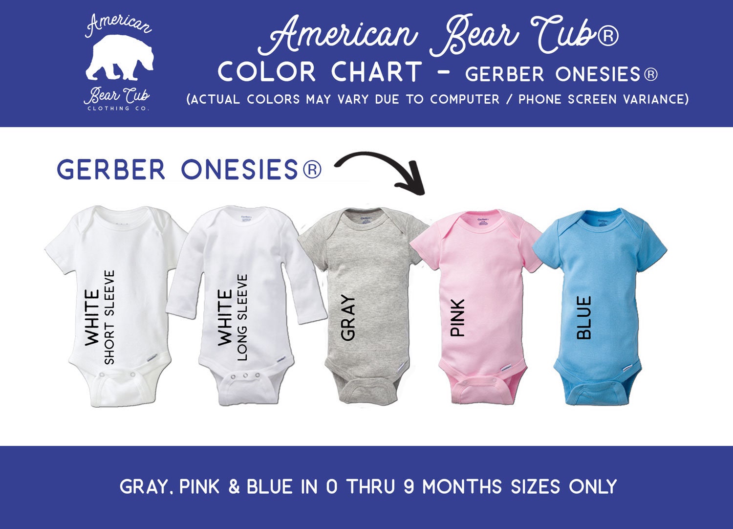 Personalized Chicago Cubs Gerber Baby Onesie® Cotton White Custom