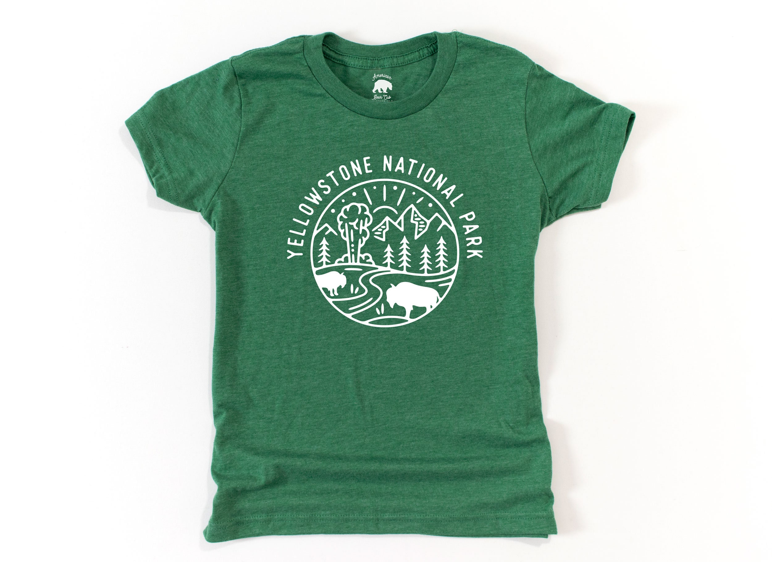 Camisas juveniles del Parque Nacional de Yellowstone para niños/Camisetas  familiares a juego para viajes por carretera vacaciones de verano -   México