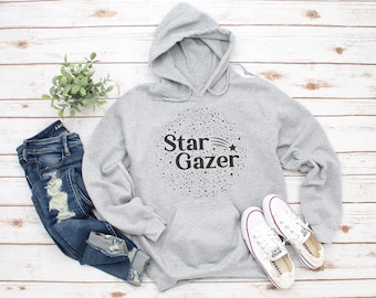 Star Gazing Gift| Nature Hoodies for Women| Star Gazer| Fall Hoodies| Wanderlust Hoodie| Stars Celestial| Plus Size Clothing Available