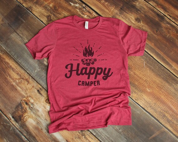 Camping Outdoor Camper Happy Camper Vintage Gift T-Shirt Camping Outdoor Camper Happy Camper Vintage Gift T-Shirt