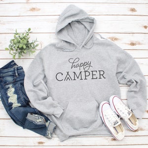 Hoodies for Women| Plus Size Clothing available| Hooded Sweatshirts| Happy Camper Hoodie| Bonfire Hoodie| Camping Hoodie| Nature Hoodie