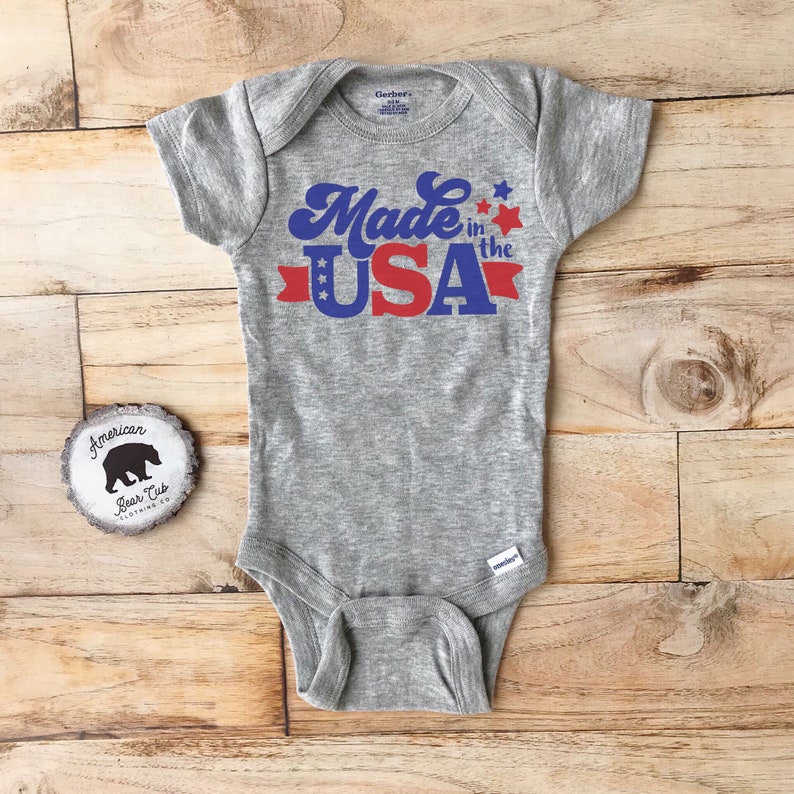 4th of July Gerber® Onesie® CUTE Baby Shower Gift INFANT T-SHIRT