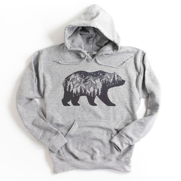 Bear Mountain Hoodies| Hoodies & Sweatshirts| Berge Hoodies| Kleidung in großen Größen verfügbar | Natur Hoodies für Frauen| Herbst Hoodies