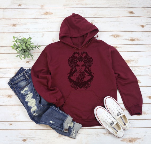 Plus size shop burgundy hoodie