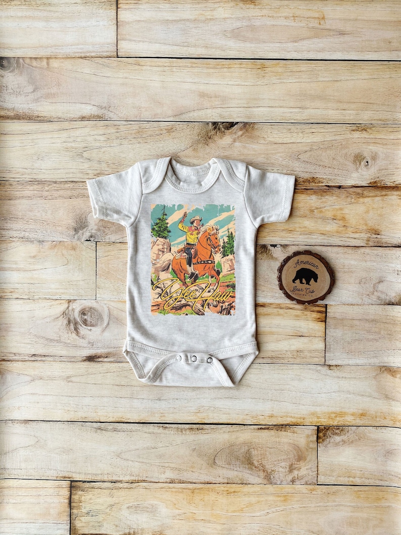 Country Baby Boy Clothes Baby Shower Gift New Baby Gift Gift for Baby Boy Baby Boy Clothes Cowboy Baby Cowboy Baby Shower Yee Haw image 1