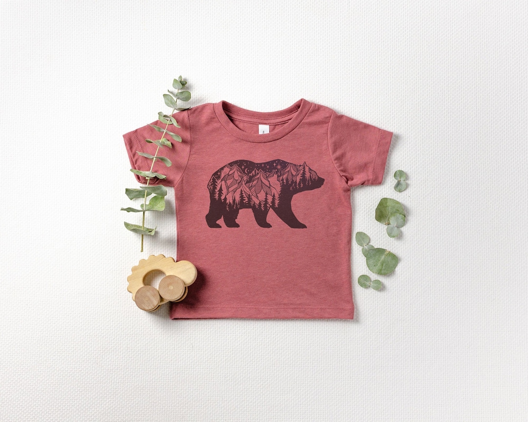 Kids Nature Clothes Kids Hippie Clothes Unique Baby Clothes Nature Baby Clothes Bear Mountains