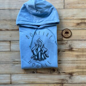 Bonfire Hoodie Camping Hoodie Campfire Hoodie Hoodies for Women Plus Size Clothing available Hooded Sweatshirts Outdoorsy Sweatshirt image 2