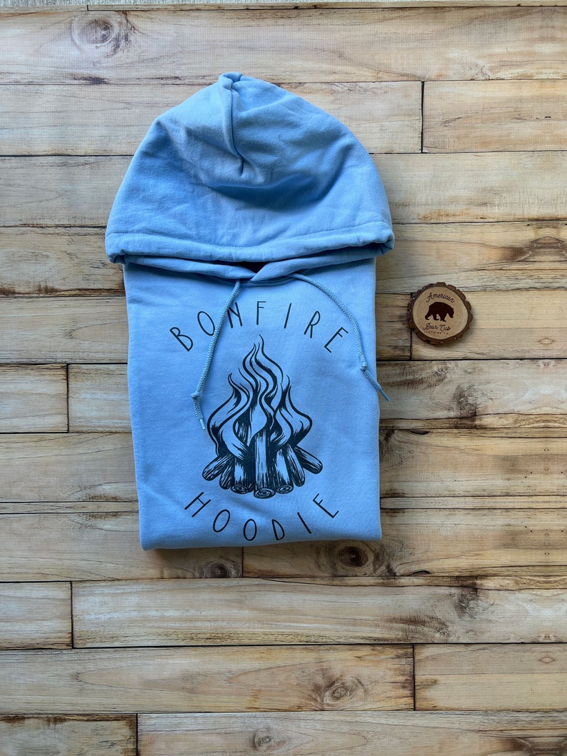 Bonfire Hoodie Camping Hoodie Campfire Hoodie Hoodies for Women Plus Size Clothing available Hooded Sweatshirts Outdoorsy Sweatshirt image 2