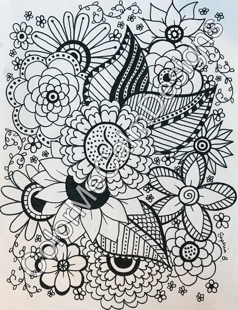 Eating Disorder Recovery Printable Adult Coloring Page - Etsy