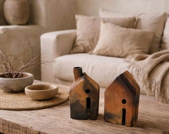 Sculpted Terracotta  – House Form sets of 2