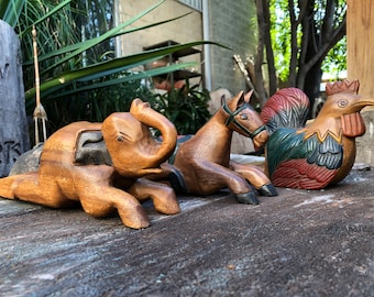 Wooden Animals Door Stop
