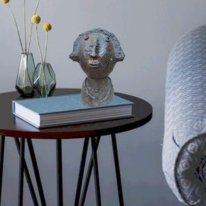 Handmade Ceramic Head Figure: Thai Art Decor