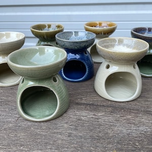 Ceramic incense and essential oil burner