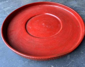 Vintage Burmese Lacquered Tray