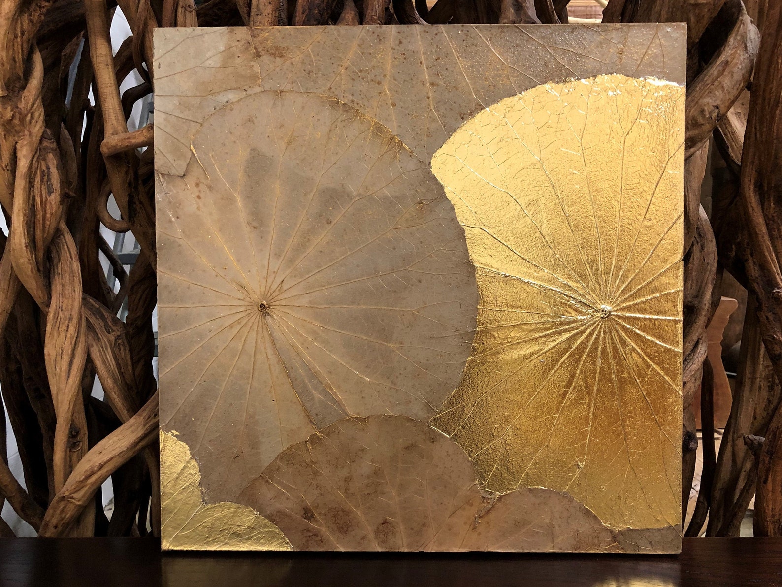 Lotus Leaf Wall Decor Etsy
