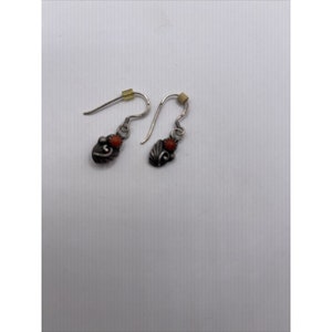 Orecchini a goccia pendenti vintage in argento sterling