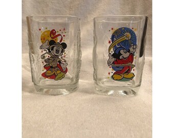 Disney Millennium Mcdonalds Mickey Mouse Glazen Set Van 2