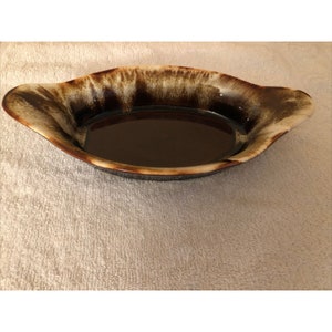 Pfaltzgraff brown drip au gratin casserole dish