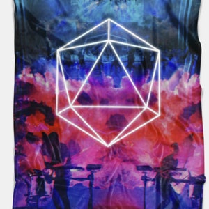 Icosahedron The Upside Down Music Fest Ultra Soft Plush Fleece Blanket