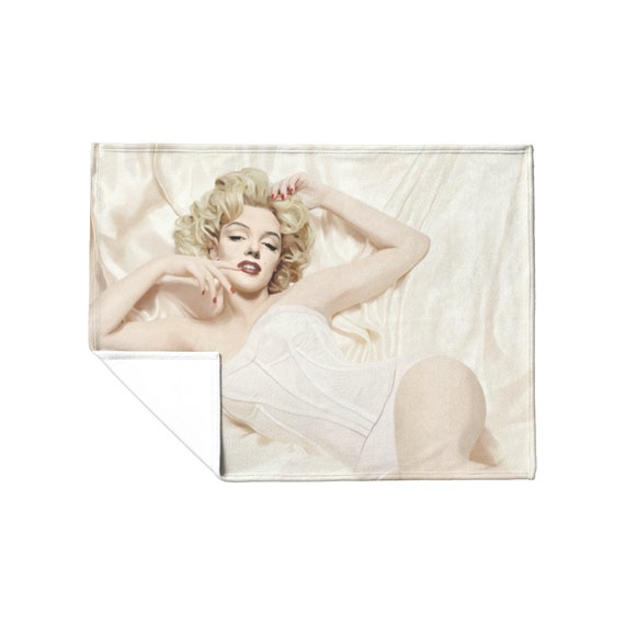 Marilyn Monroe Cream Ultra Soft Plush Fleece or Sherpa Blanket