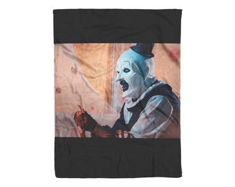 Take You By The Hand Crazed Clown Ultra Soft Plus Fleece or Sherpa Blanket