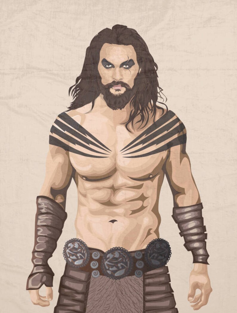 Khal Drogo Jason Momoa Soft Plush Fleece Blanket Game of Etsy